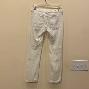 BANANA REPUBLIC Mid + Skinny Jean, White, Size 26